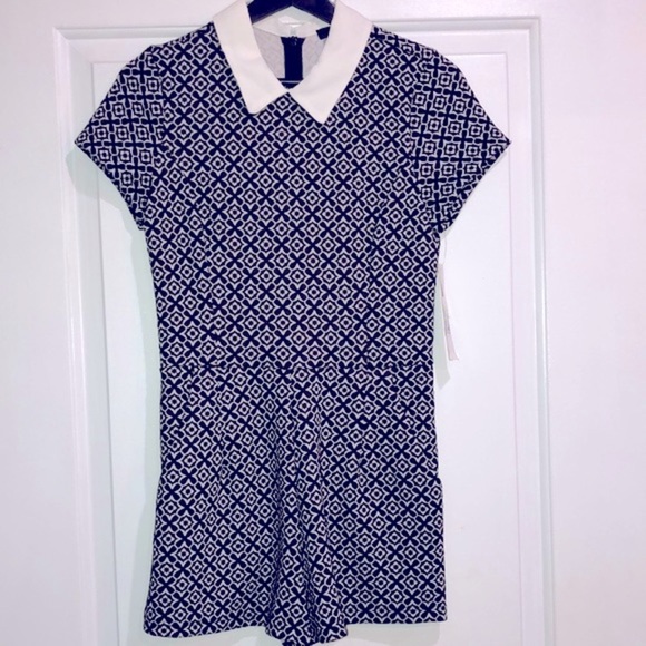 Aqua black & white romper size small new with tags - Picture 3 of 8